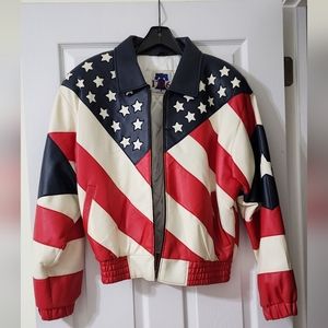 Red white and blue jacket
